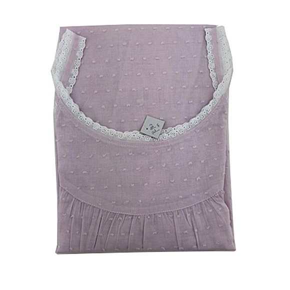 Pink Cotton Embroidered Nightgown - Picture 3 of 3